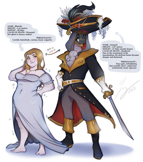 Captain Léonard and his wife Blanche - Personnal Project
