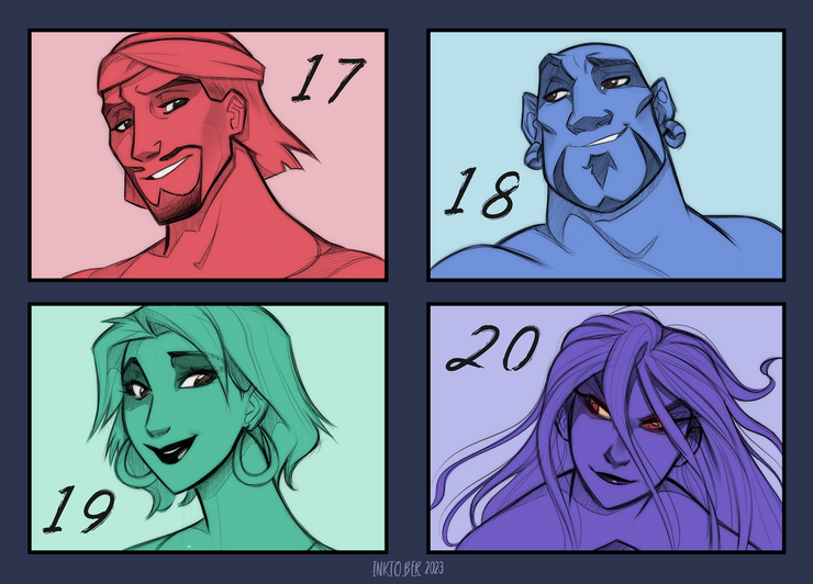 Days 17/18/19/20 - Inktober 2023